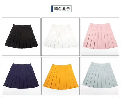 No Panties Pleated Skirt Elastic High Waist Cosplay Sexy Goth Harajuku Kawaii Punk Skirts Falda Sexy Mujer Women Clothing