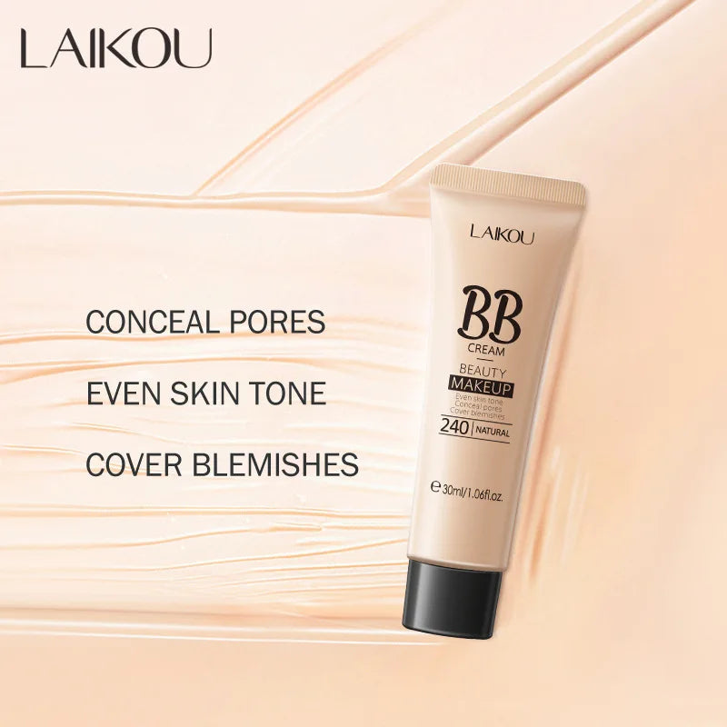 LAIKOU BB Cream Face Base Liquid Foundation Makeup Waterproof Long Lasting Facial Concealer Whitening Cream Korean Make Up