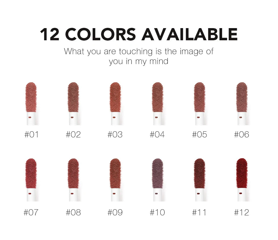 O.TWO.O Makeup Matte Lip Gloss Super Soft No Sticky Woman Sexy Red Brown Nude Lipstick Waterproof Lips Cosmetics