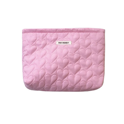 New Heart Pattern Women Makeup Bag Toiletries Cosmetic Organizer Zipper Bag Travel Wash Pouch Cosmetic Bag Female Make Up Bags