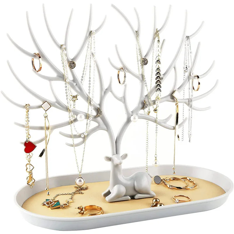 Antlers Jewelry Display Stands Tree Shape Jewelry Storage Frame Earrings Necklaces Bracelets Shopwindow Selling Racks Tray