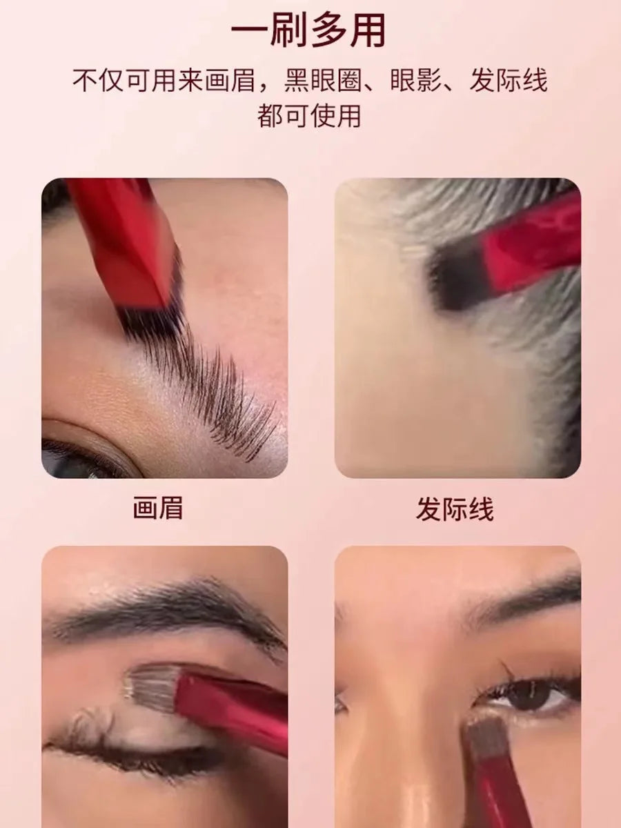 Wild Eyebrow Brush Multifunction Simulated Eyebrow Hair Makeup Brush Contour Eyeshadow Concealer Square Make Up Brushes