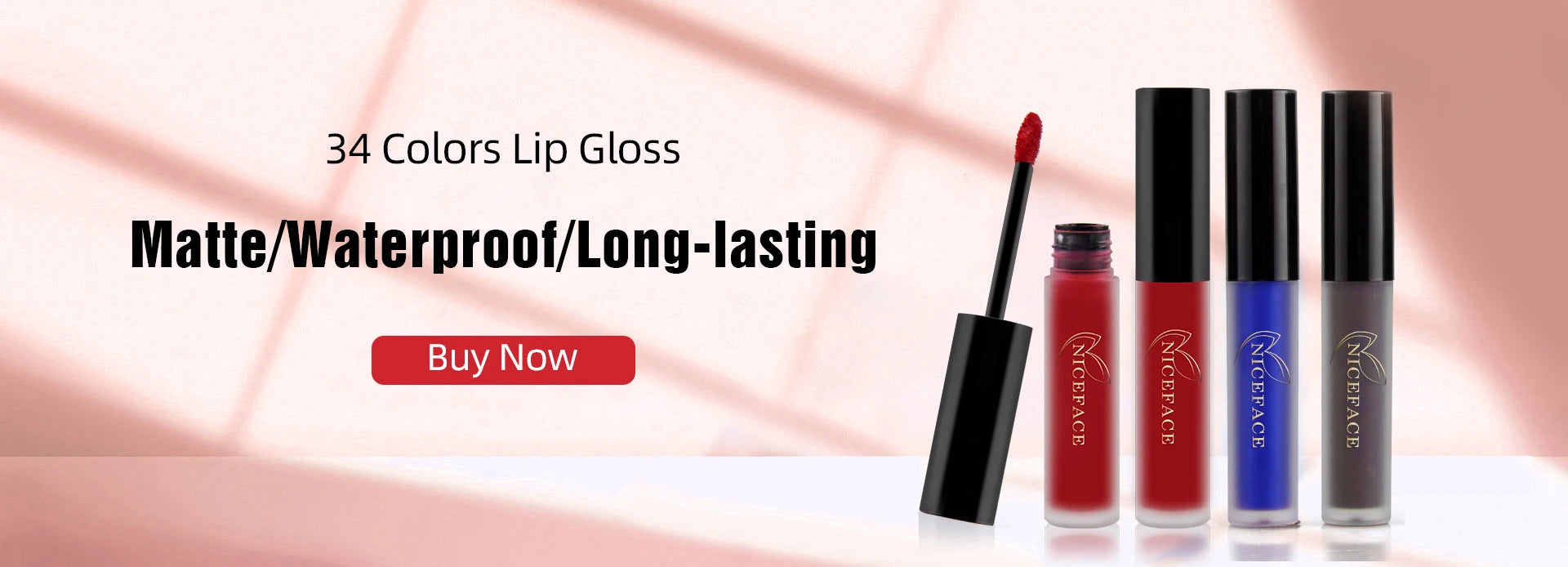 QIBEST Liquid Lipstick Waterproof Sexy Red Black Lip Gloss Matte Nude Lipstick Long lasting Lipgloss Tint Lip Glaze Cosmetics