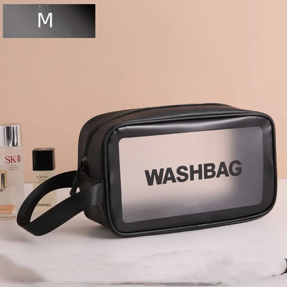 Portable Cosmetic Waterproof Bag Large Capacity Dust Proof Make Up Storage Handbags PVC Fashion Transparent Travel Bags