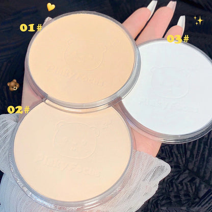 Oil Control Makeup Powder  Moisturizing Brightening Press Powder Nature Light Breathable Waterproof Lasting Setting Loose Powder