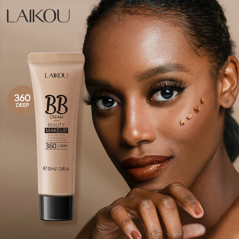 LAIKOU BB Cream Face Base Liquid Foundation Makeup Waterproof Long Lasting Facial Concealer Whitening Cream Korean Make Up