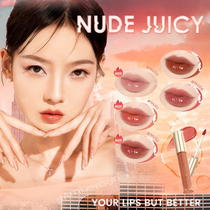 FOCALLURE High Pigmented Liquid Lipstick Glasting Juicy Dewy Effect Lip Gloss Watery Non-sticky Plumpy Liptint Makeup Cosmetics