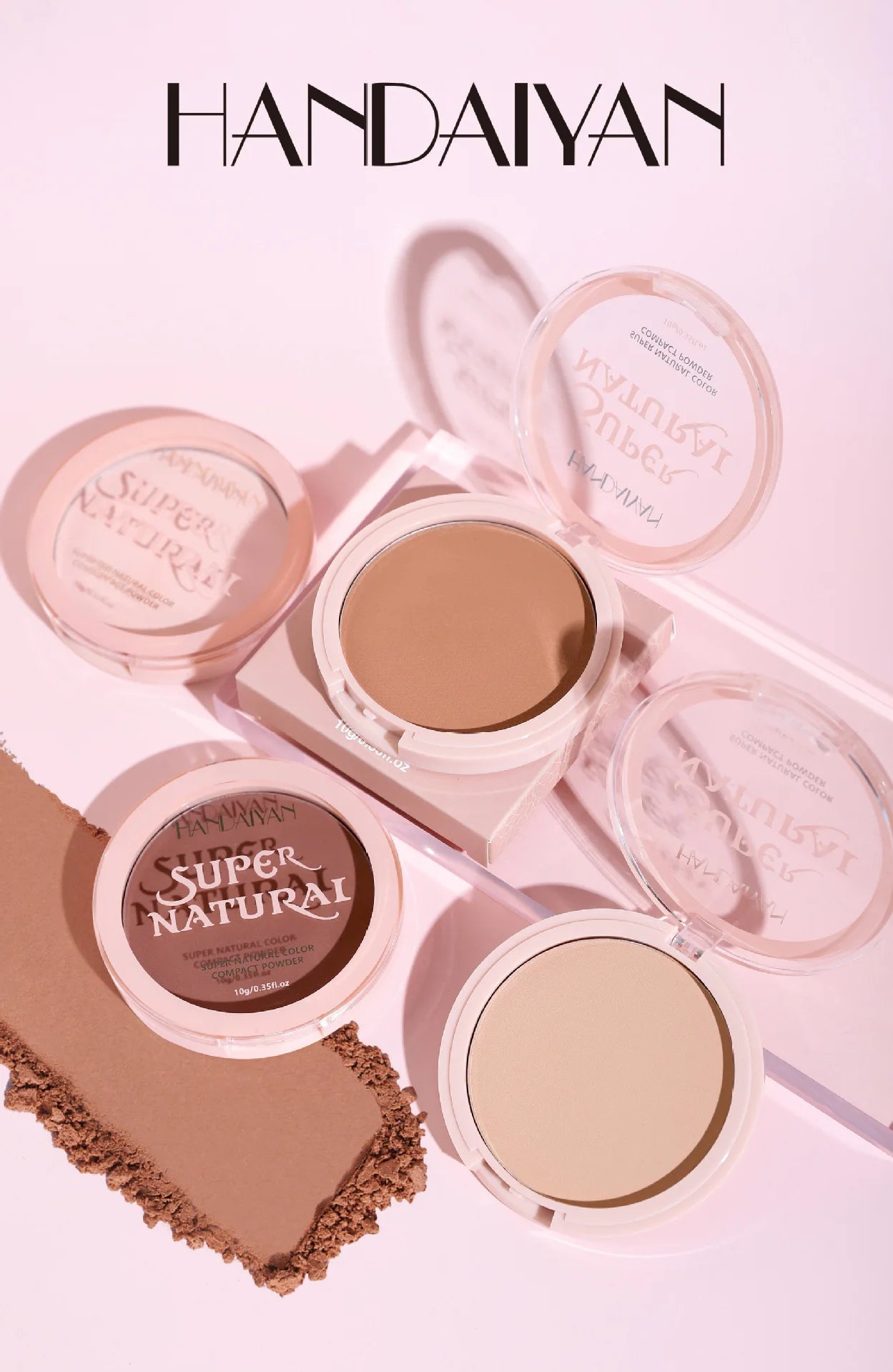 Natural Colors Face Loose Powder Makeup Oil-control Long Lasting Waterproof Compact Powder Cosmetic