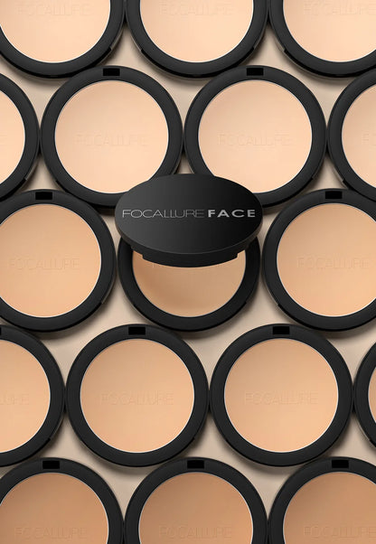 FOCALLURE 3 Colors Make Up Face Powder Brighten Oil-control Nude Makeup Pressed Powder Foundation Makeup Base Cosmetics