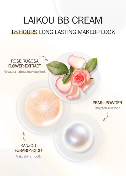 LAIKOU BB Cream Face Base Liquid Foundation Makeup Waterproof Long Lasting Facial Concealer Whitening Cream Korean Make Up