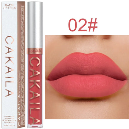 Matte Pink Velvet Lipstick 18 Colors Lip Gloss Long Lasting Non-marking Red Sexy Waterproof Liquid Lipsticks Lip Makeup Cosmetic